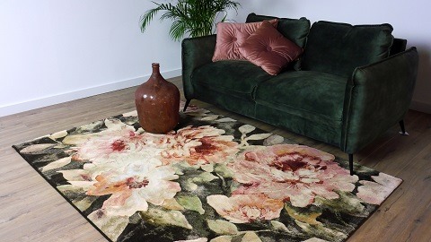 bloemen vloerkleed